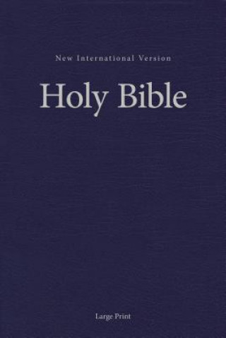 Carte NIV, Pew and Worship Bible, Large Print, Hardcover, Blue Zondervan