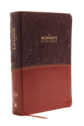 Książka NKJV, The Woman's Study Bible, Leathersoft, Brown/Burgundy, Red Letter, Full-Color Edition Dorothy Patterson