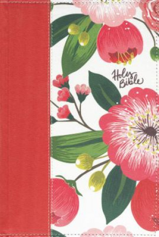 Książka NKJV, The Woman's Study Bible, Cloth over Board, Pink Floral, Red Letter, Full-Color Edition, Thumb Indexed Dorothy Patterson
