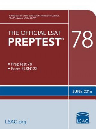 Carte The Official LSAT Preptest 78: June 2016 LSAT Law School Council