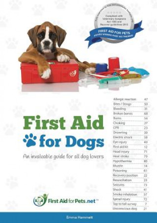 Kniha First Aid for Dogs Emma A Hammett