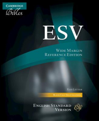 Książka ESV Aquila Wide-Margin Reference Bible, Black Calf Split Leather, Red-letter Text, ES744:XRM 