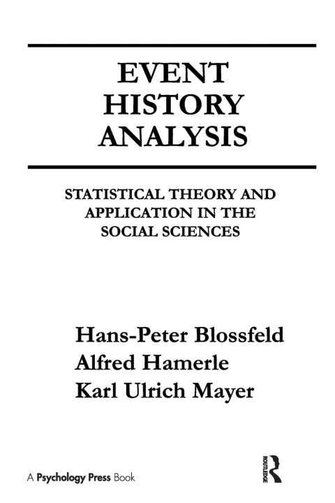 Książka Event History Analysis BLOSSFELD