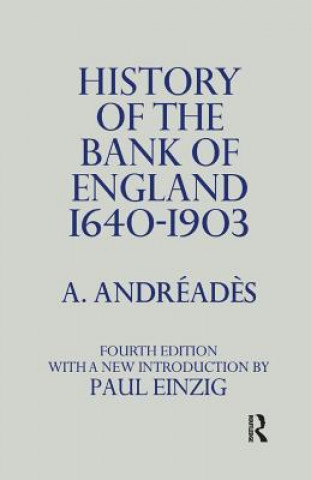 Könyv History of the Bank of England 1640 to 1903 ANDREADES