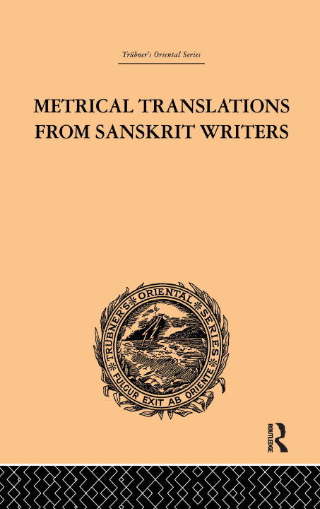 Kniha Metrical Translations from Sanskrit Writers MUIR