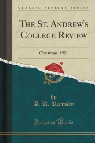 Knjiga St. Andrew's College Review A R Ramsey