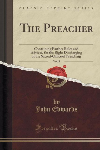 Carte Preacher, Vol. 3 John Edwards