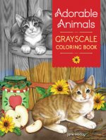 Carte Adorable Animals GrayScale Coloring Book Jane Maday