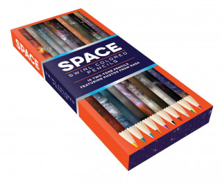 Carte Space Swirl Colored Pencils Chronicle Books