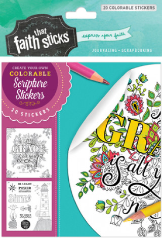 Book 2 Corinthians 12:9 Colorable Stickers 