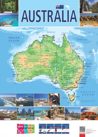 Printed items Australia Mapa 