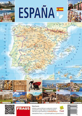 Tlačovina Espaňa Mapa 