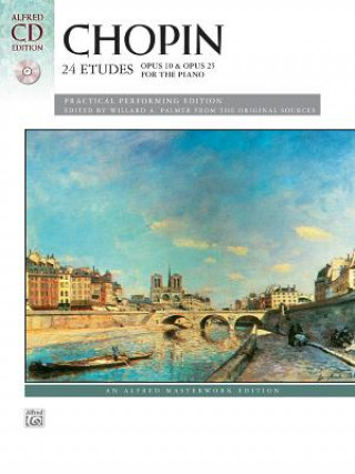 Kniha Chopin: 24 Etudes, Op. 10 & Op. 25 for the Piano Willard A. Palmer