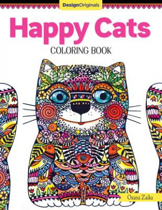 Kniha Happy Cats Coloring Book Oxana Zaika