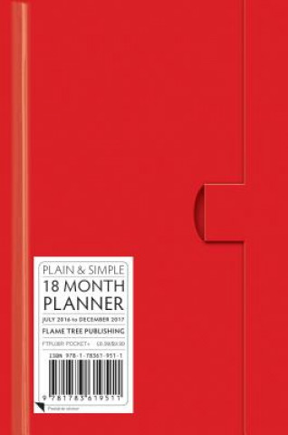 Carte Red Pocket+ Plain & Simple 2017 Planner Flame Tree