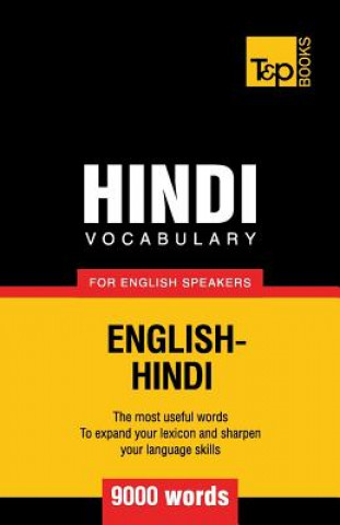 Kniha Hindi vocabulary for English speakers - 9000 words Andrey Taranov