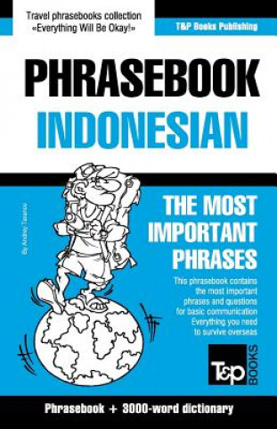 Książka English-Indonesian phrasebook and 3000-word topical vocabulary Andrey Taranov