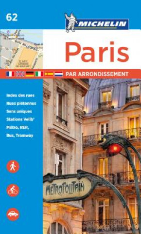 Tiskovina Paris par arrondissement - Michelin City Plan 062 Michelin