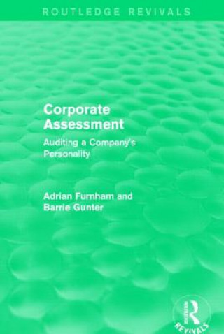 Knjiga Corporate Assessment (Routledge Revivals) Adrian Furnham