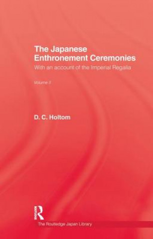 Kniha Japanese Enthronement Ceremonies HOLTOM