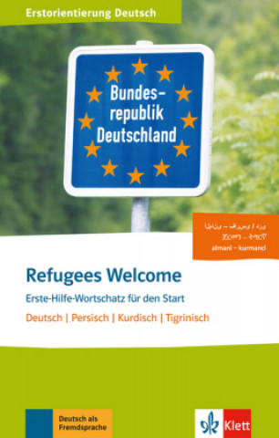 Carte Refugees Welcome - Deutsch, Persisch, Kurdisch, Tigrinisch 