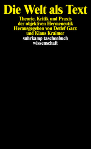 Boek Die Welt als Text Detlef Garz