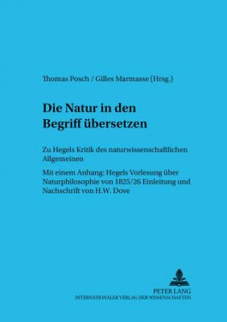 Kniha Natur in Den Begriff Uebersetzen Thomas Posch
