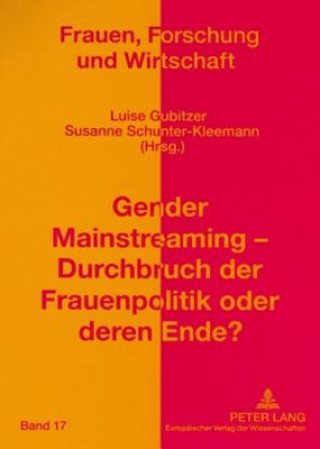 Książka Gender Mainstreaming - Durchbruch Der Frauenpolitik Oder Deren Ende? Luise Gubitzer