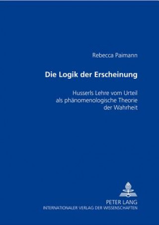 Buch Logik Der Erscheinung Rebecca Paimann