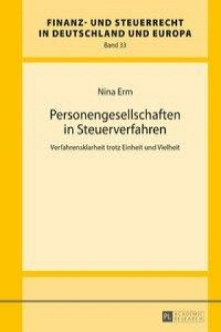 Kniha Personengesellschaften in Steuerverfahren Nina Erm