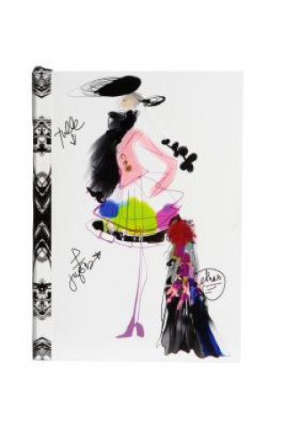 Naptár/Határidőnapló Christian Lacroix Croquis Fashion Sketch A6 6" X 4.25" Softcover Notebook Christian Lacroix