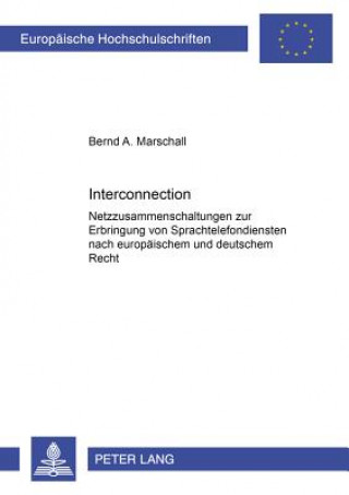 Książka Interconnection Bernd A. Marschall