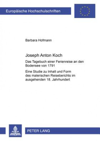 Livre Joseph Anton Koch Barbara Hofmann