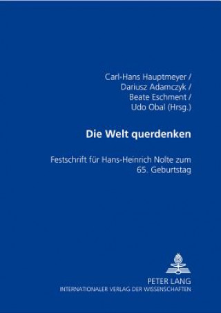 Kniha Die Welt Querdenken Carl-Hans Hauptmeyer
