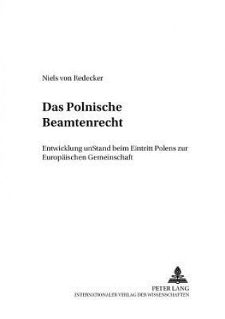 Knjiga Polnische Beamtenrecht Niels von Redecker