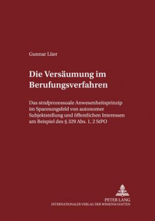 Könyv Versaeumung Im Berufungsverfahren Gunnar Lüer