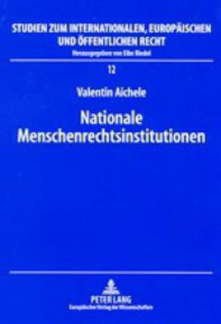 Książka Nationale Menschenrechtsinstitutionen Valentin Aichele