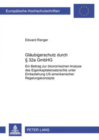 Carte Glaeubigerschutz Durch 32a Gmbhg Edward Renger