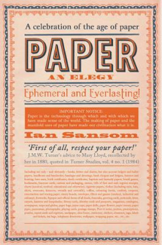 Knjiga Paper Ian Sansom