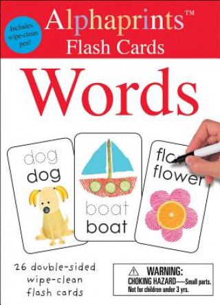 Kniha Alphaprints: Wipe Clean Flash Cards Words Roger Priddy