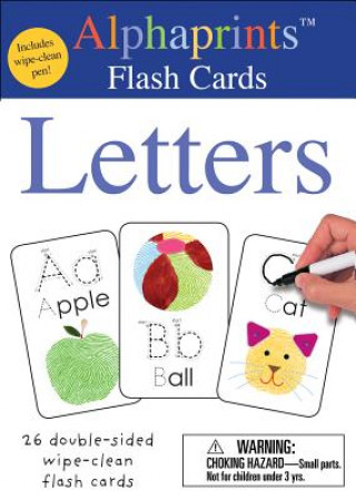 Kniha Alphaprints: Wipe Clean Flash Cards Letters Roger Priddy