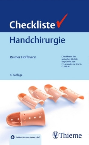 Kniha Checkliste Handchirurgie Reimer Hoffmann