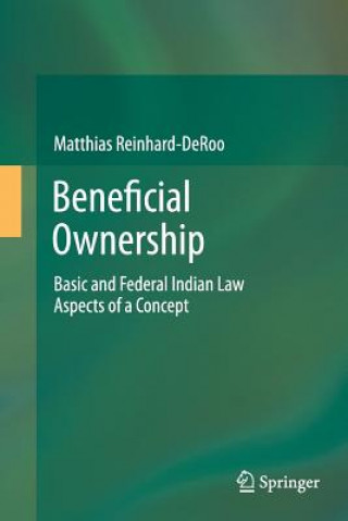 Könyv Beneficial Ownership Matthias Reinhard-DeRoo