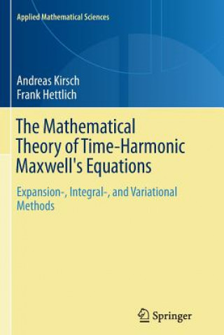 Livre Mathematical Theory of Time-Harmonic Maxwell's Equations Andreas Kirsch