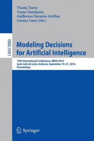 Książka Modeling Decisions for Artificial Intelligence Vicenç Torra