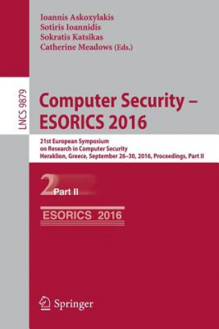 Книга Computer Security - ESORICS 2016 Ioannis Askoxylakis