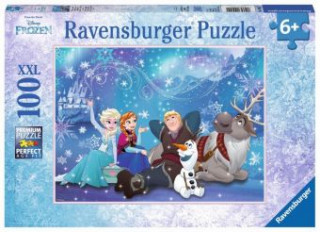 Játék Ravensburger Kinderpuzzle - 10911 Frozen Eiszauber - Disney Frozen-Puzzle für Kinder ab 6 Jahren, mit 100 Teilen im XXL-Format Walt Disney