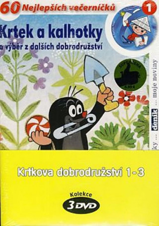 Video Krtkova dobrodružství 1-3 - 3 DVD (pošetka) Zdeněk Miler