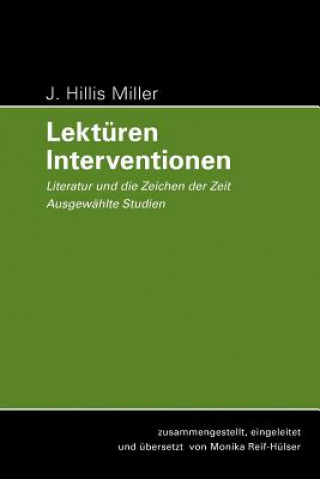 Buch J. Hillis Miller J. Hillis Miller