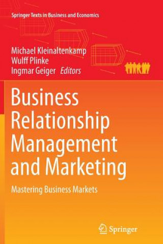 Kniha Business Relationship Management and Marketing Ingmar Geiger